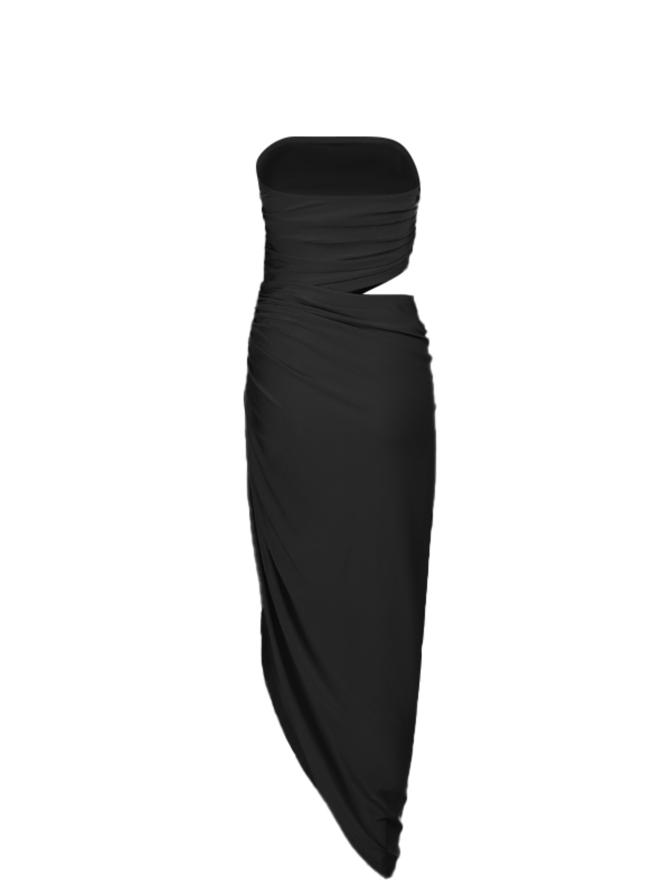Women's Plain Cut Out Tube Dress, Elegant Strapless Dress for Party Club Dating Wear, Ladies Spring Clothes, Womenswear