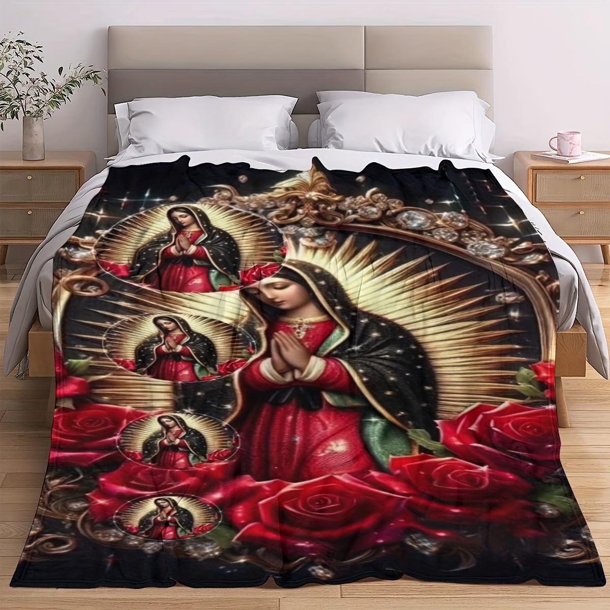 その他 Virgin Mary Blanket Amazon.com: 5.3LB Virgin Mary Queen Size Blanket - Thick Lints