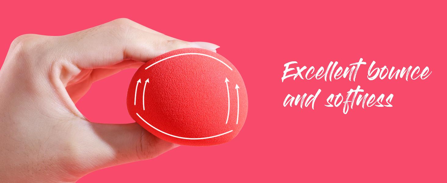 Makeup Sponge Set 5 Pack Micro Porous Low Absorption Soft Latex Free Foundation Beauty Sponges & Blenders for Powder Cream