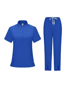 2026 New Quick-drying Elastic Scrub Set Men's and Women's Same Doctor Nurse Set Pet Beauty Two-piece Set