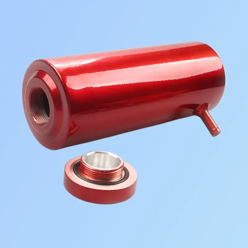 800ml High Heat Resistance Aluminum Alloy Coolant Overflow Reservoir Tank - Universal Fit Car Cooling System Modified Accessory, Welded Seal, Transparent Liquid Level Observation Window, Overflow Buffer, Efficient Heat Dissipation
