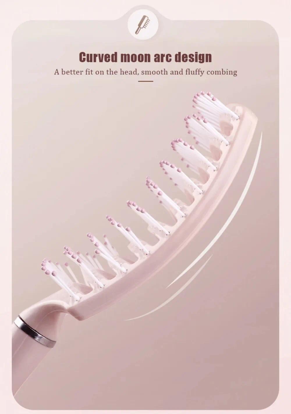 Anti-Hair Loss Air Cushion Massage Hair Brush - Fluffy Hair Styling Tool For All Hair Types Long Thick Thin Curly Natural