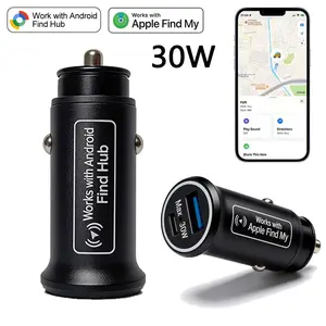 20/30W Car Tracker for Vehicles, Hidden Car GPS Tracker Charger, Anti-Theft Vehicle Locator with No Monthly Fee, Works with iPhone & Android