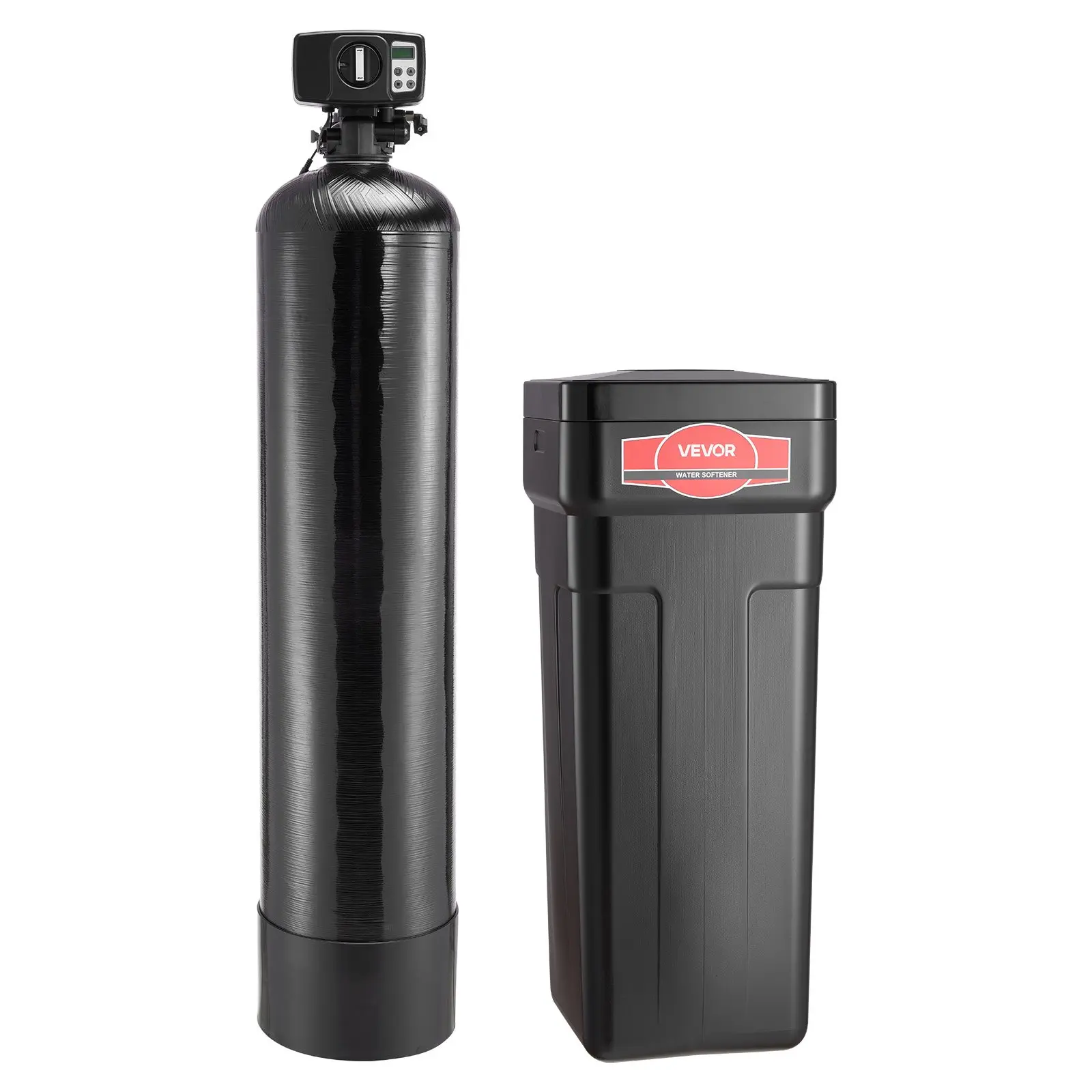VEVOR Water Softener, 48, 000 Grains Whole House Water Softener System, with Automatic Digital Control Head, Bypass Valve, Reduce Hardness and Minerals, Improve Water Quality, for 3-4 Bathrooms