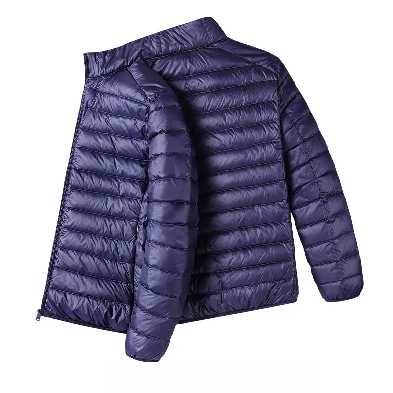 Men's Regular Collared Ultra-Lightweight Packable Quilted Bubble Puffer Jacket - Thermal Winter Warm Zipper Outerwear, Casual Collared Coats for Fall Outdoor Urban Wear, Premium Classic Durable Trendy