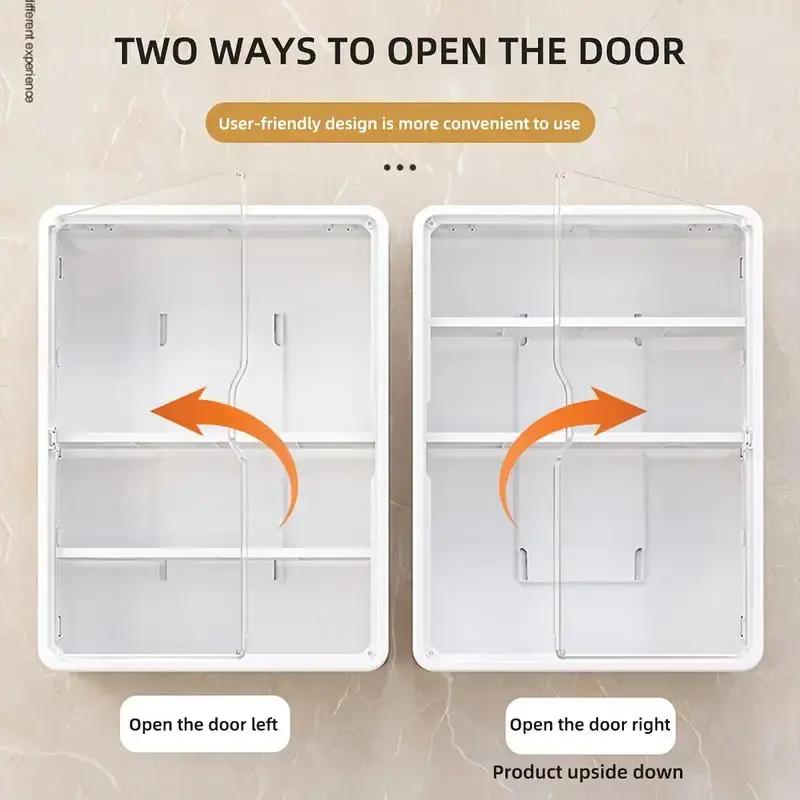 Large Wall-Mounted Display Rack for Doll Collection, 3 or 4-Tier Acrylic Storage Box with Magnetic Design, Space-Saving Clear Compartments for Action Figures and Accessories