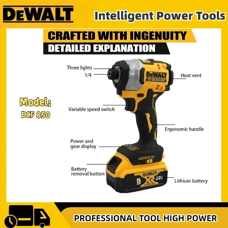 DEWALT DCF850 20V MAX Brushless Cordless Impact Driver | High Torque | Heavy Duty Lithium Power Tool