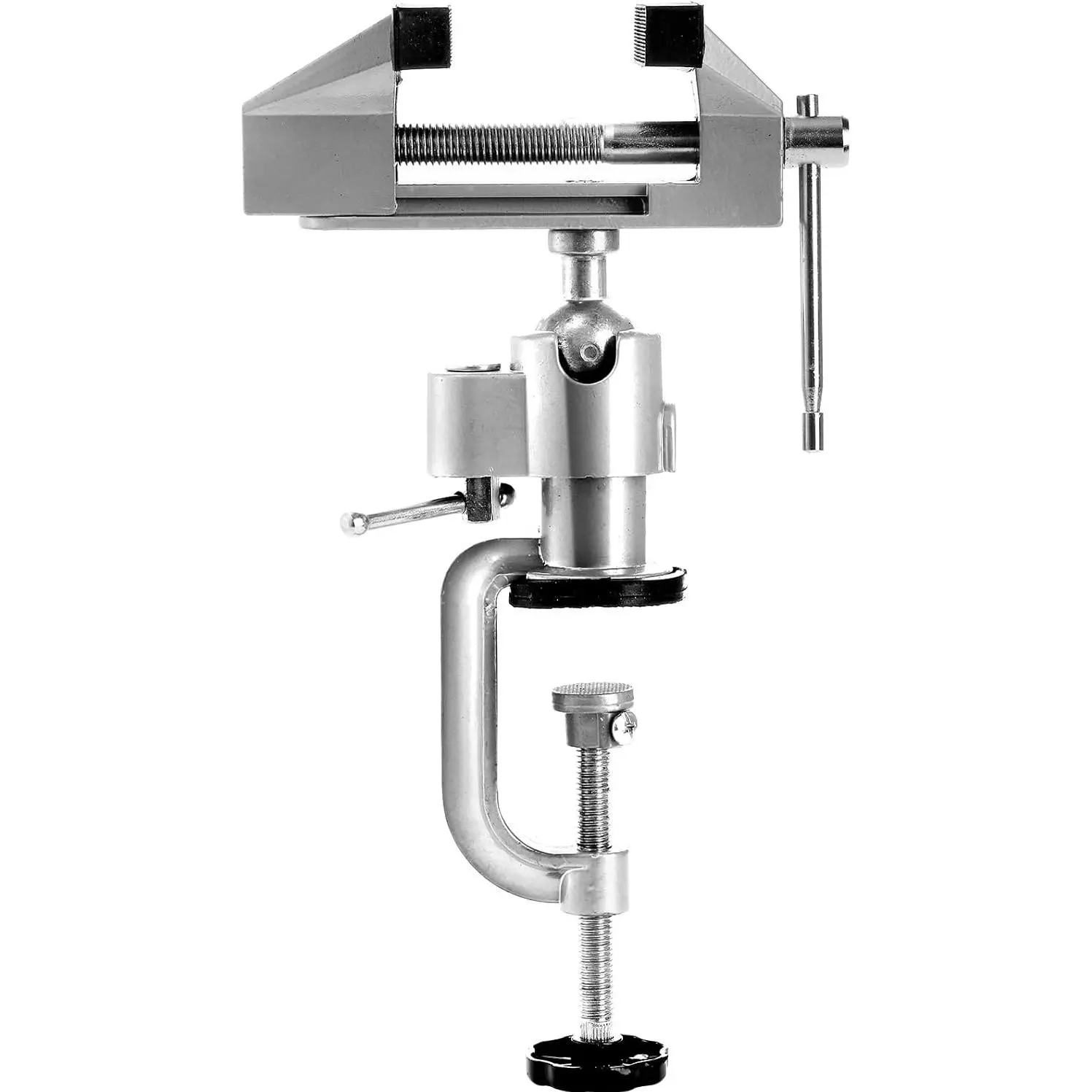 Swivel 3" Universal Table Vise Tilts Rotate 360 °   Universal Work, Portable Work Bench Vise for Drilling, Woodworking, Painting, Jewelry Making, Mental Working, Electronics Soldering