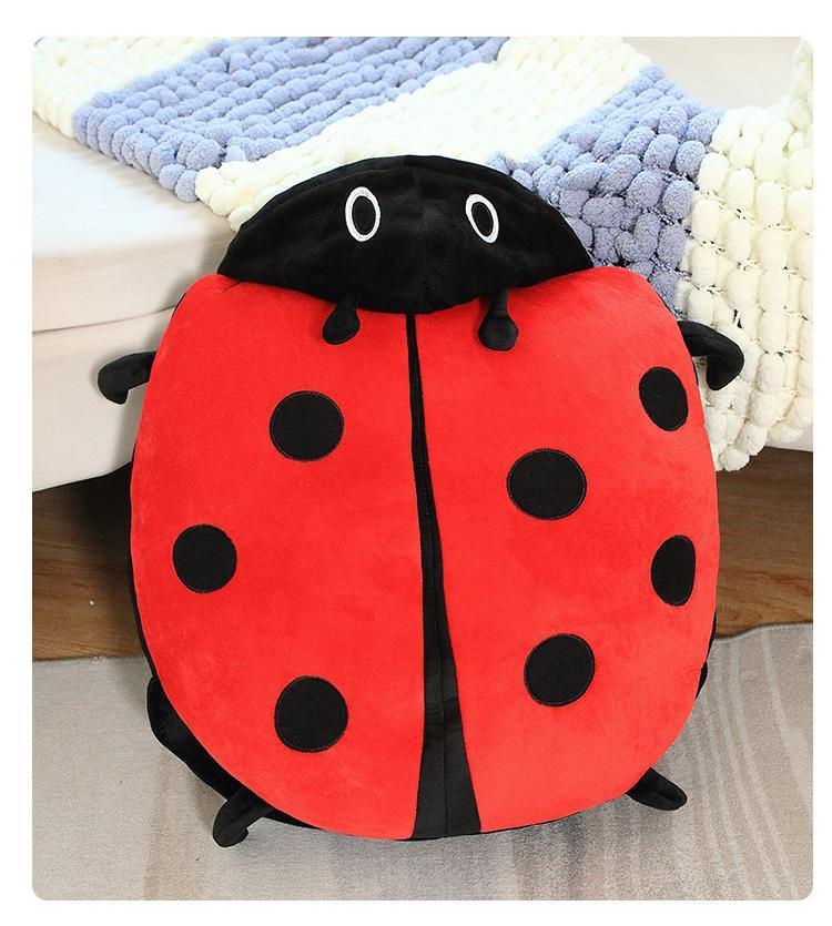 Ladybug Pillow Wearable Plush Big Bug Giant Wearable Ladybug Pillow Funny Animal Costume Dress Up for Kids Bug Pillow Gift Toy