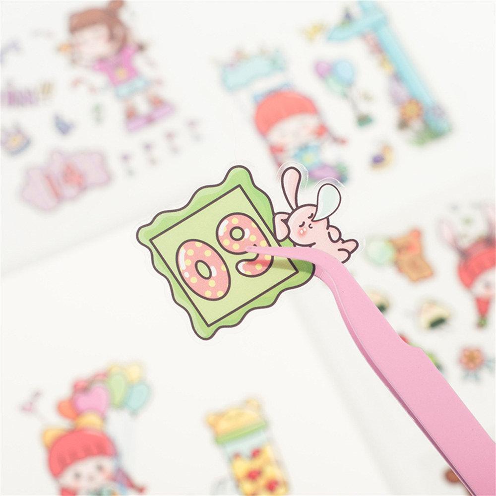 100pcs Cute Cartoon Girl Pattern Sticker, Waterproof Decorative Sticker For DIY Skateboard, Phone Case, Stationery, Water Bottle, Scrapbook