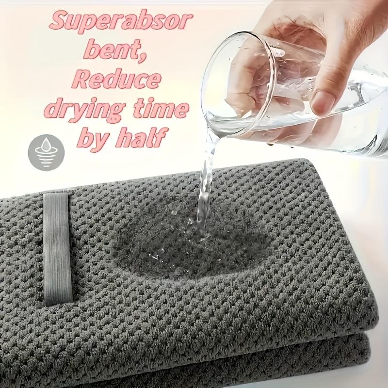[Soft Fast Water Absorption] 1pc Super Absorbent Hair Drying Towel, Multifunctional Quick-Dry Cap for Straight & Curly Hair, Triangular Bathing Accessory
