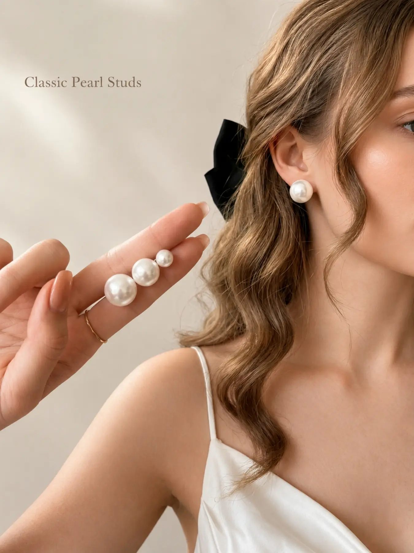 Shell Pearl Stud Earrings for Women, S925 Silver Color Post, Hypoallergenic, 8mm-14mm, Elegant Everyday Jewelry, All Seasons