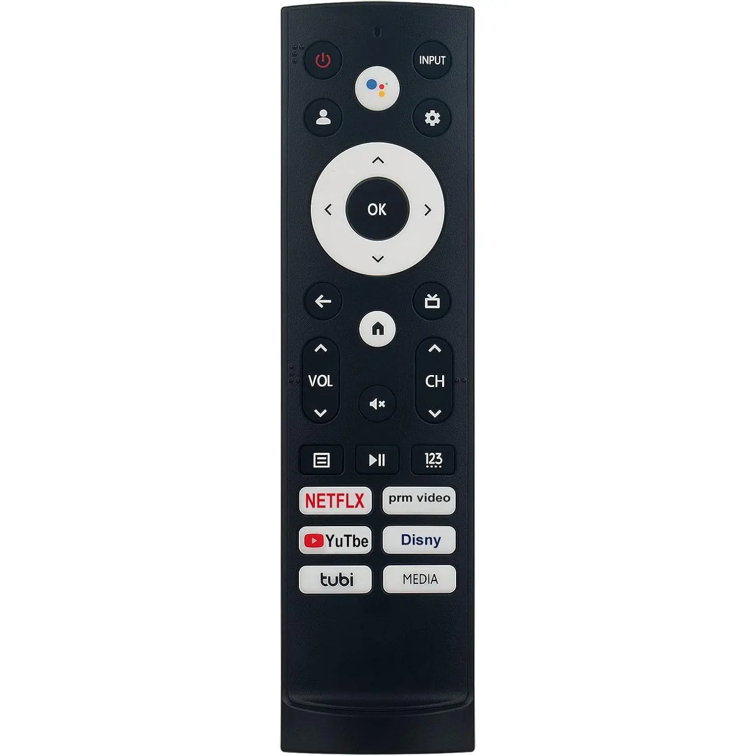 ERF3W90H Replacement Voice Remote Fit for HISENSE 4K UHD Smart TV 65U7G 50A6H 50A65H 50A68H 55A6H 65A68H 75A6H 75A65H 75A68H 50U6H 75U7G 43A6H 43A65H 43A68H 55U6H 65U6H 75U6H 55U7G 55U8H 65U8H 75U8H