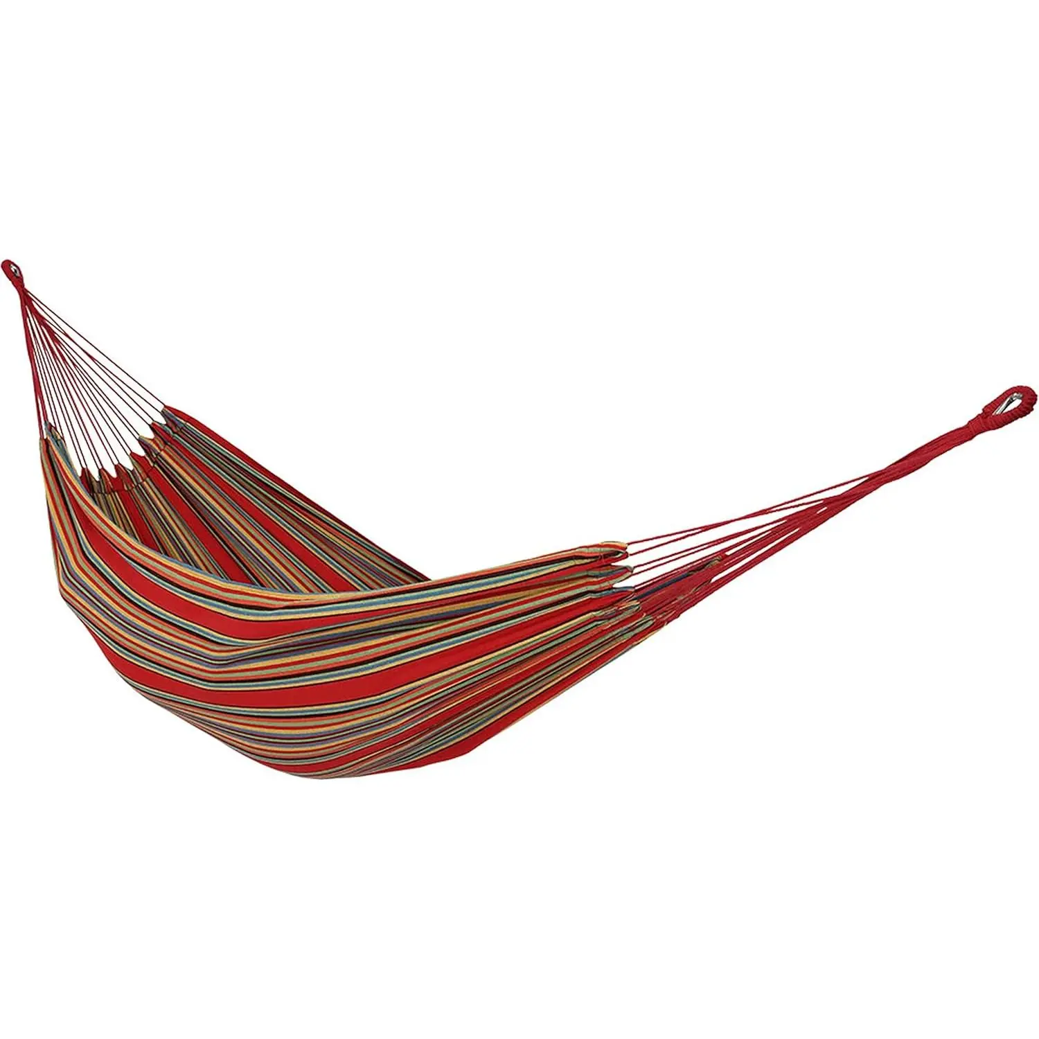 Double Brazilian Cotton Hammock for Outside - 450-Pound Capacity Outdoor Hammock - Sunset