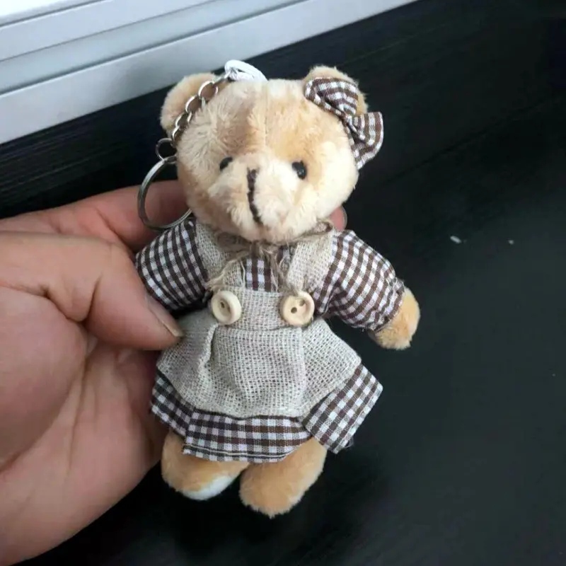 Brown and white bow bear