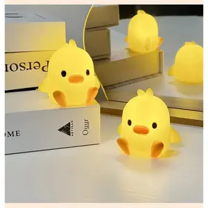 Duck Night Light – Cute Cartoon LED Bedside Lamp for Kids Room Bedroom Decor