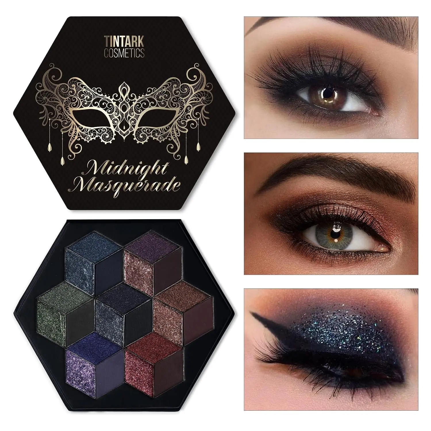 Midnight Masquerade Black Spectrum Smokey Eyeshadow Palette