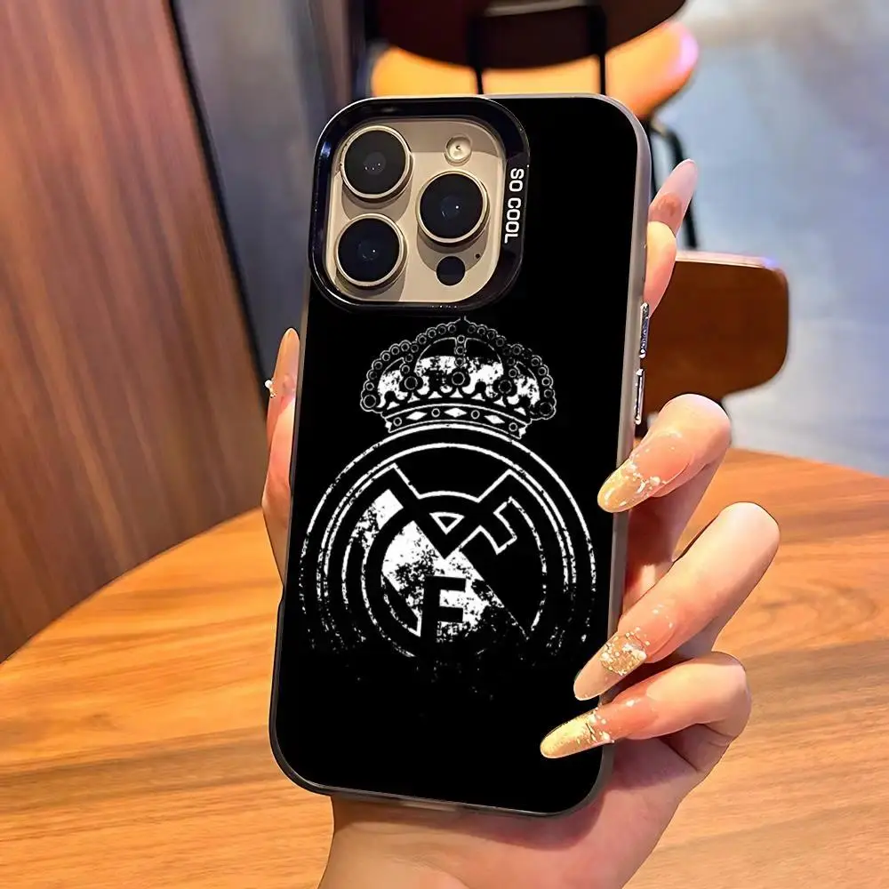 Football Phone Case For IPhone17 Air 16 15 14 Plus 13 12 11 Pro XS Max Samsung Galaxy S26 S25 S24 S23 S22 Silver Black Bumper Case