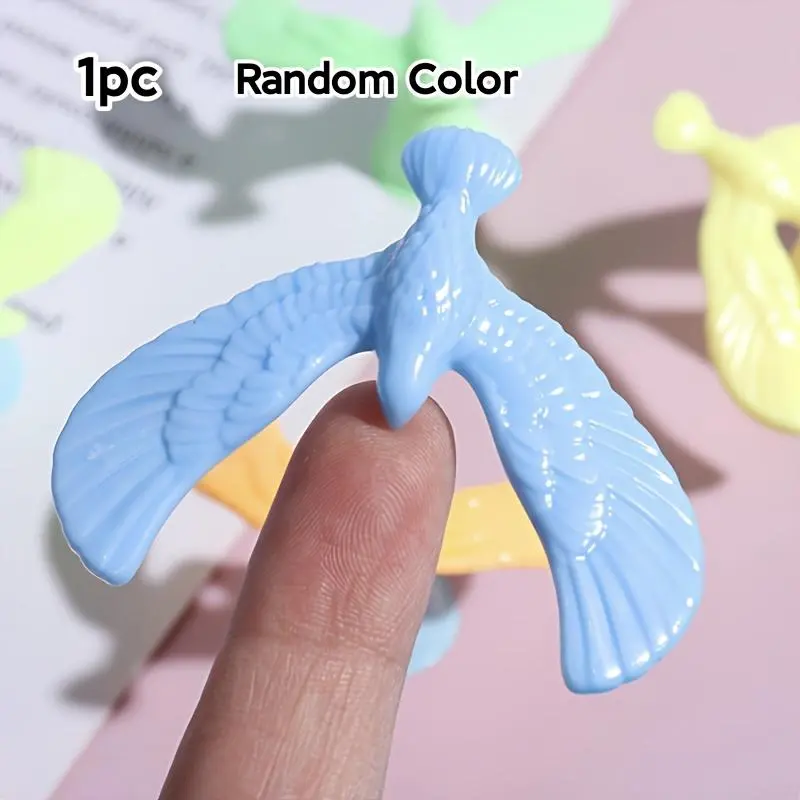 1pc/3pcs Magical and Fun Gravity Balance Bird - Featherless, Battery-Free, Party Decoration and Gift with Stand, Retro Balancing Eagle Brain Teaser Tumbler Gravity Toy, Best for Christmas, Perfect for Thanksgiving,Halloween,