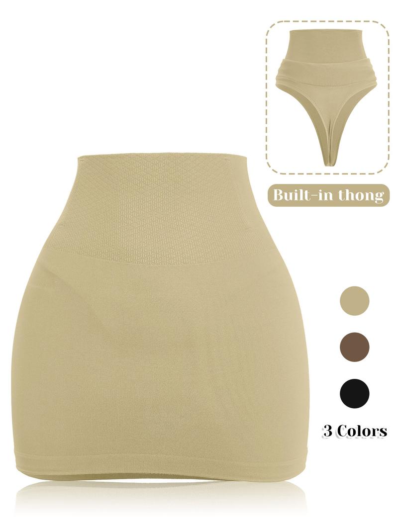 Women's Seamless Waist-Centric Bodycon Skirt, High Elastic Comfort, Dual-Layered Compression, Anti-Slip Design, All-Season Wear