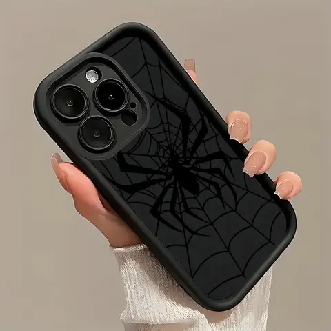 Phone Case - A Soft Phone Cover Showcasing a Trendy Web Design, Equipped with a Shock-Resistant Groove for Easy Carrying, Suitable for iphone 18 17/16/15/14/13/12/11/XS/X Including Pro, Pro Max, And Plus Versions  Matte End for Men & Women, Iphone