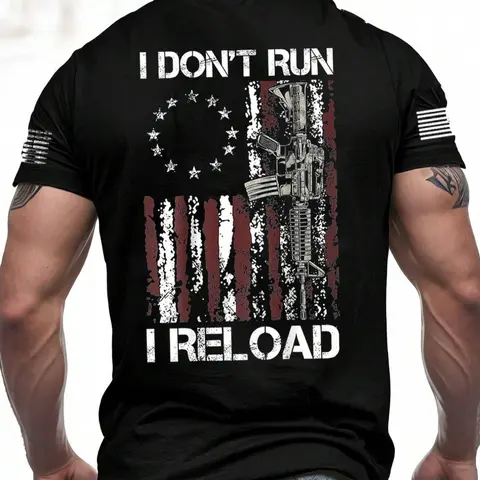 Men's Summer Fitted Letter Print Round Neck Short Sleeve Shirt, Casual Outdoor Sports Fitness Gift Tee, High-Quality Knit Fabric, Top-Selling Shein, Casual Athletic Top