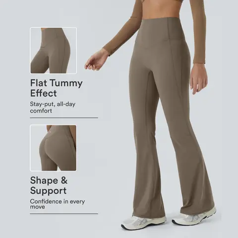 Halara UltraSculpt™ High Waisted Tummy Control Shaping Yoga Flare Leggings