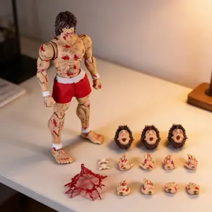 High Quality Movable Joints Baki Hanma Baki (Battle Damaged) Figure 17cm Anime Collectible for Desktop Decoration