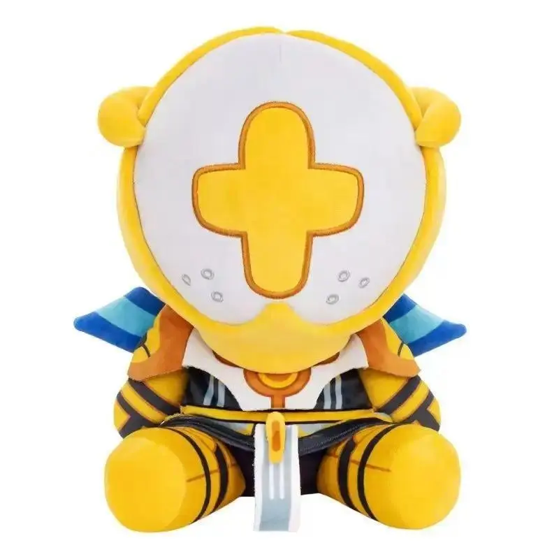 Cute Ultrakill Game Plushie Doll Toy Ultrakills Cross Face Sitting Robot Peripheral Warrior Stuffed Plush Doll Birthday Gifts