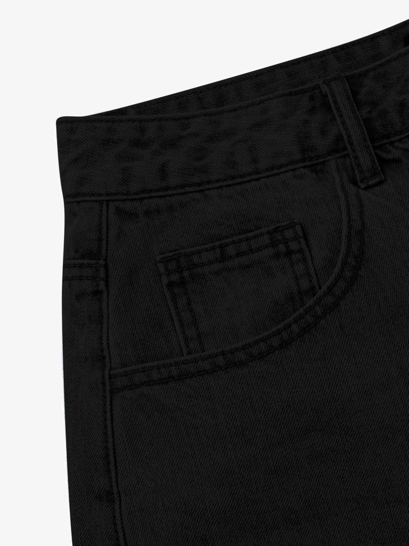 Men's Solid Color Denim Shorts, Loose Casual Comfy Short Jeans for Daily Wear, Men's Bottoms for Summer