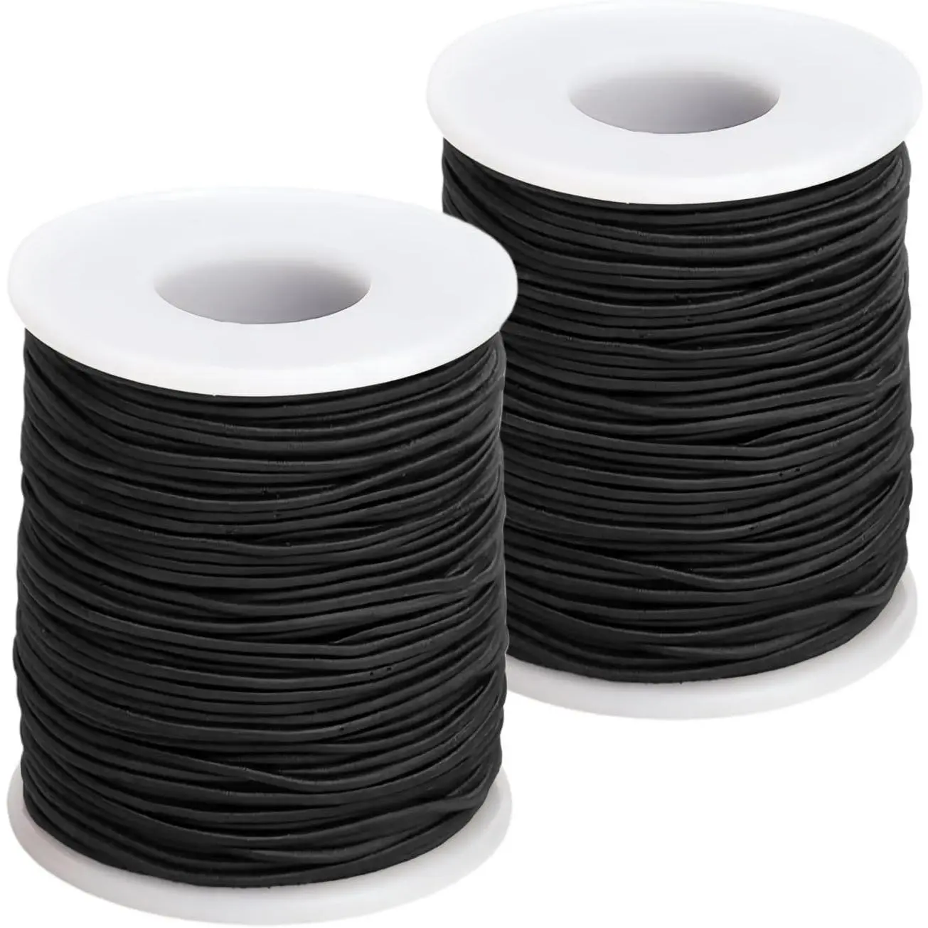 1mm Black Stretchy Bracelet String, 2 Rolls 328Ft  Elastic String for Bracelets, Necklaces, Beading, Stretchy Cords for Crafts &  Making
