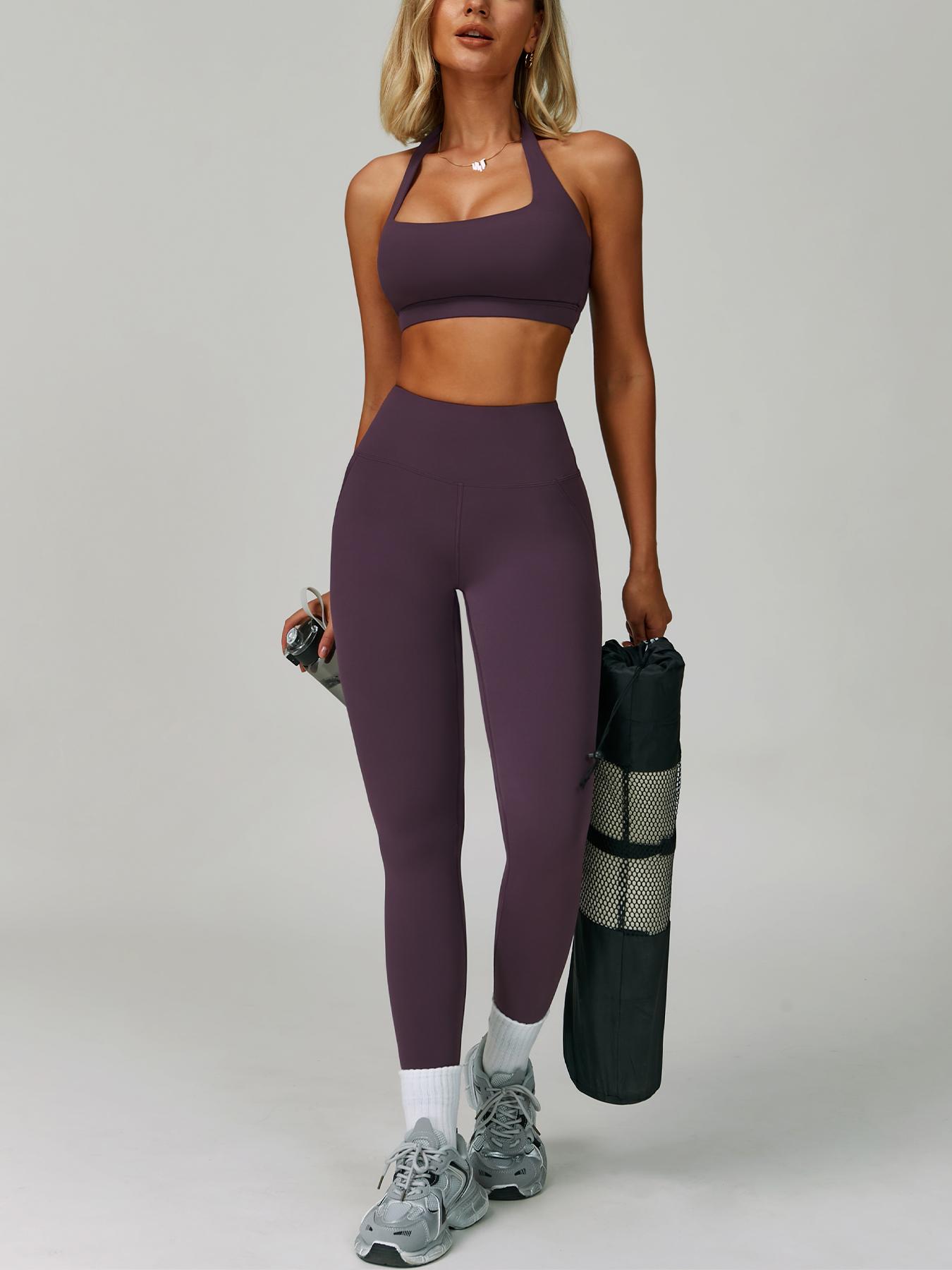 Women's Two-Piece Sports Set, Comfortable Activewear for Fitness and Gym, Athletic Clothing for Everyday Use