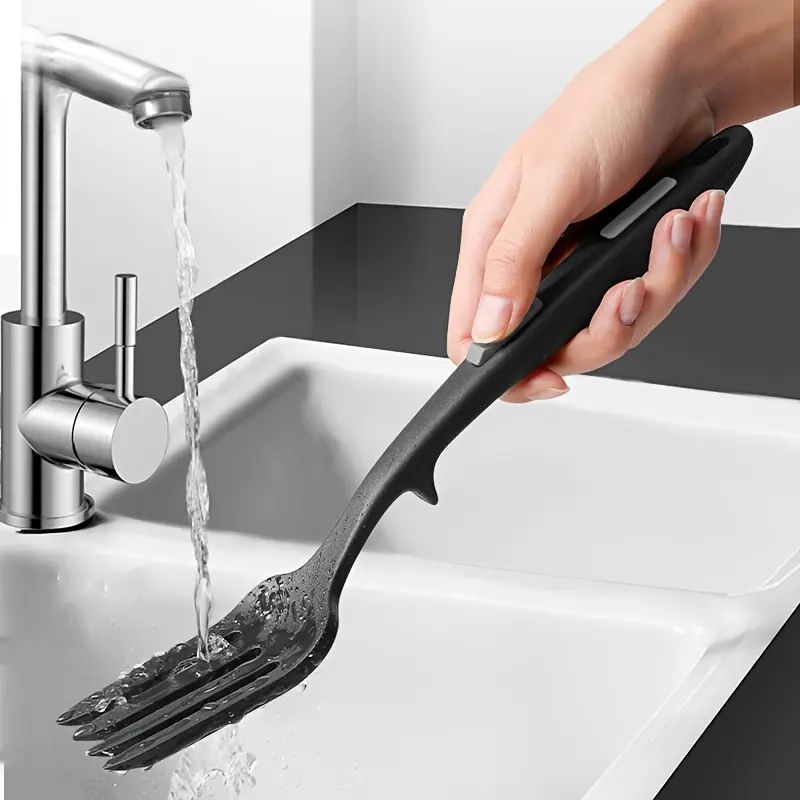 2PC Silicone Flexible Fork, Heat-Resistant Cooking Fork, Large Fork, Non-Stick Kitchen Fork, Won't Damage Pots, Ultimate Fork, Special for Mixing Ingredients, Crushing Food, Beating Eggs, Baking