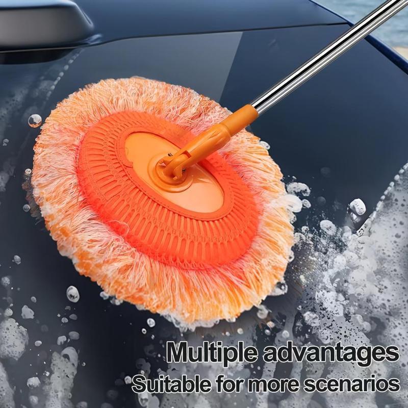 Sunflower Mop Broom,Retractable Ceiling Mop, Dust Mop, Flexible Rotating Mop, Wall Mop, Wet and Dry Mop, Floor Tile Glass Window Car Cleaning Mop, Cleaning Supplies, Cleaning Tools Household Item