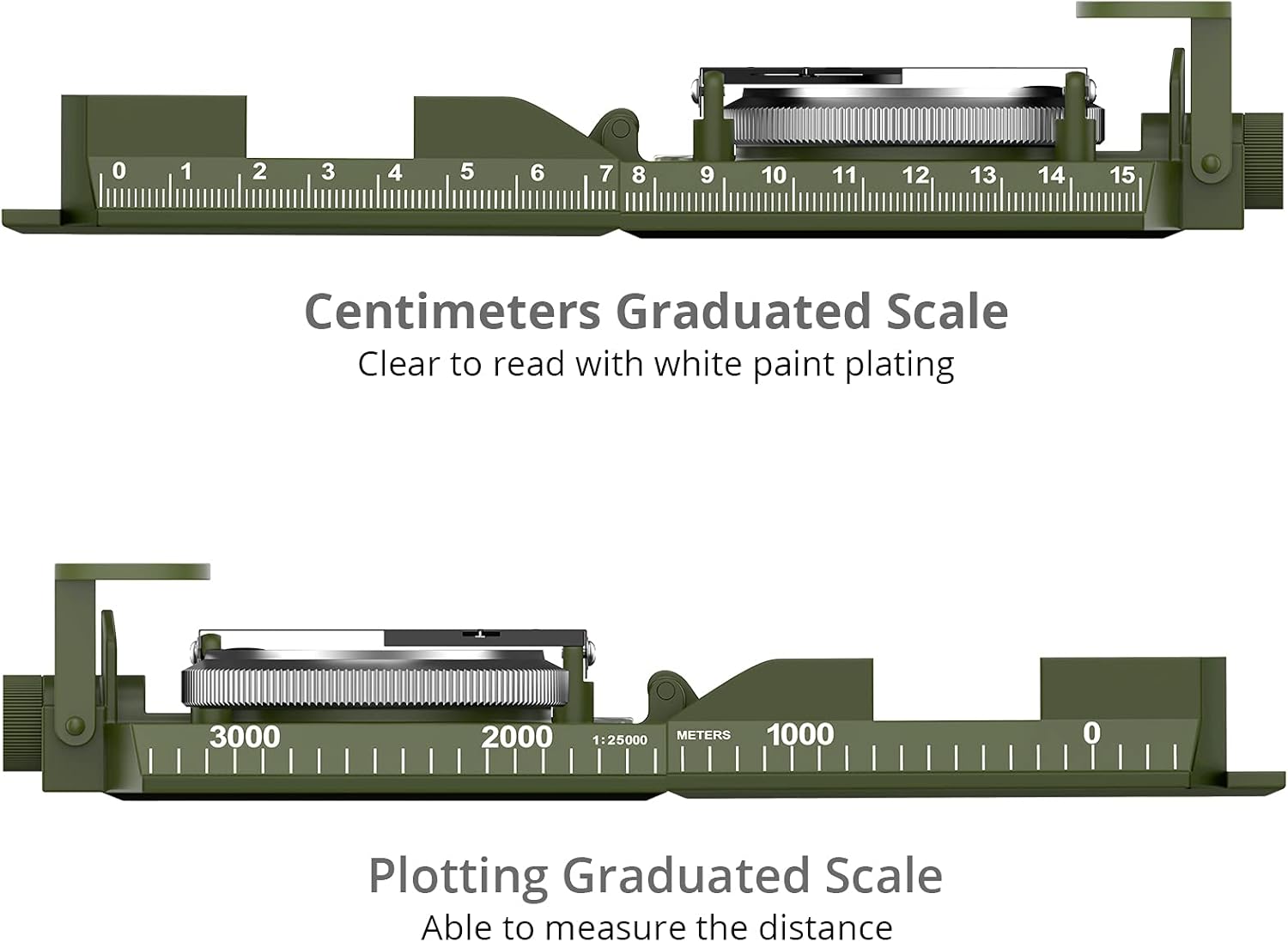 Mulitifunctional High Precision Outdoor Survival Military Compass Camping Waterproof Metal with Fluorescent Geological Compass