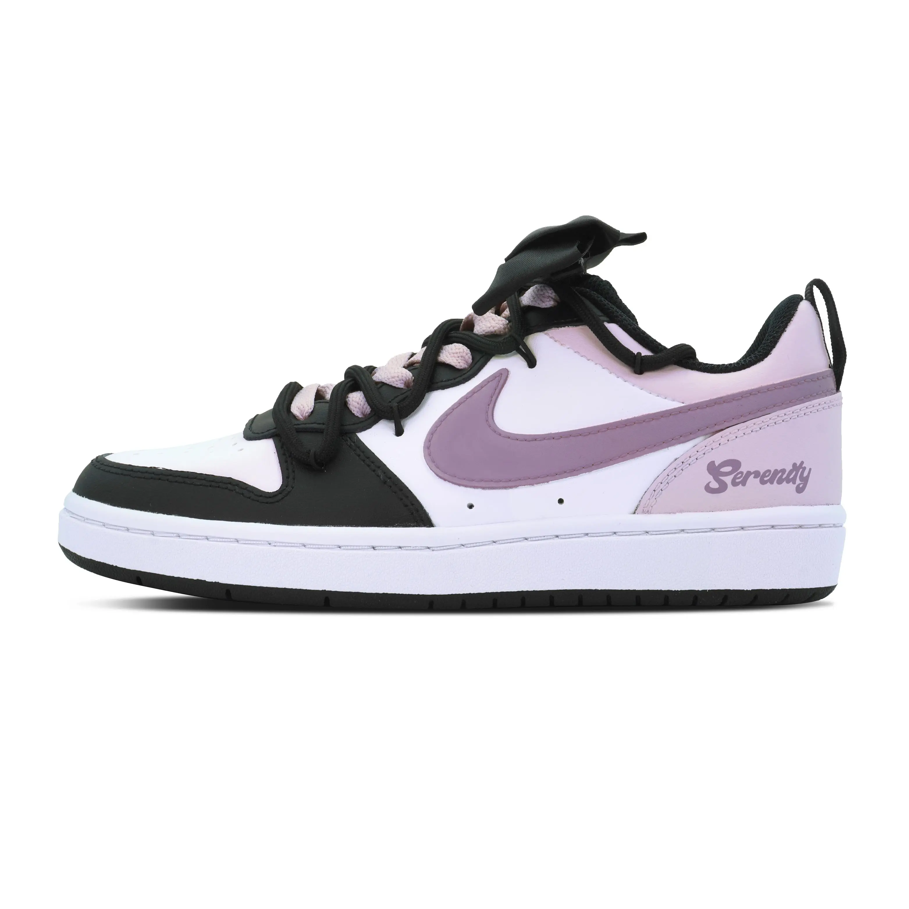 Nike Court Borough DEER Women's Leather Sneakers: Cute Bow Detail, Non-Slip, Lightweight, Summer-Fresh Style Verifiable, with credentials and supporting global authentication