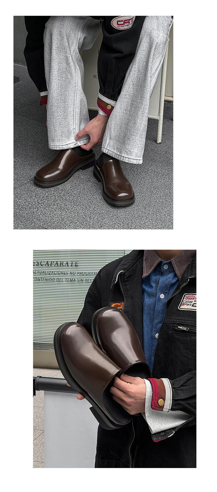 Men's Shoes 2026 New Summer Men's Big Head Muller Toe Box for Outdoors Boken Shoes Tide Half Slippers Slip-on,Gift brown Footwear