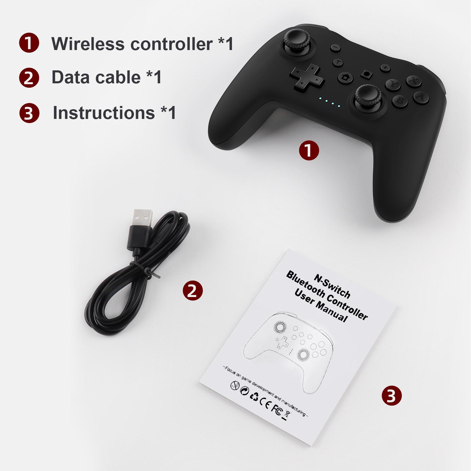 Wireless Controller, BT Gamepad, Esports Controller, Wireless Joystick for Nintendo Switch PC PS3 TV