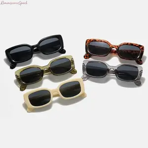 Unisex Vintage Slim Rectangle Sunglasses 5-Pack - Lightweight PC Frames, UV-Blocking Premium Eyewear, Sunglasses for Women, Men's Sunglasses, Sleek All-Match Shades for Daily Driving, Casual Outdoor Use