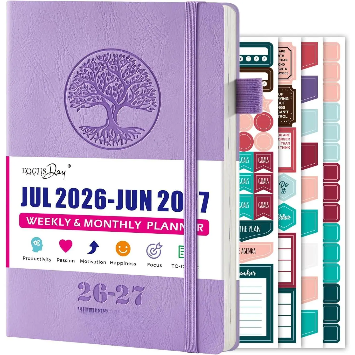 2026-2027 Weekly and Monthly Academic Planner Calendar, July 2026 - June 2027, 5.8" x 8.3", Soft Cover Daily Agenda Planner with Inner Pocket, 100GSM Paper, Office Desk Accessories and School Supplies