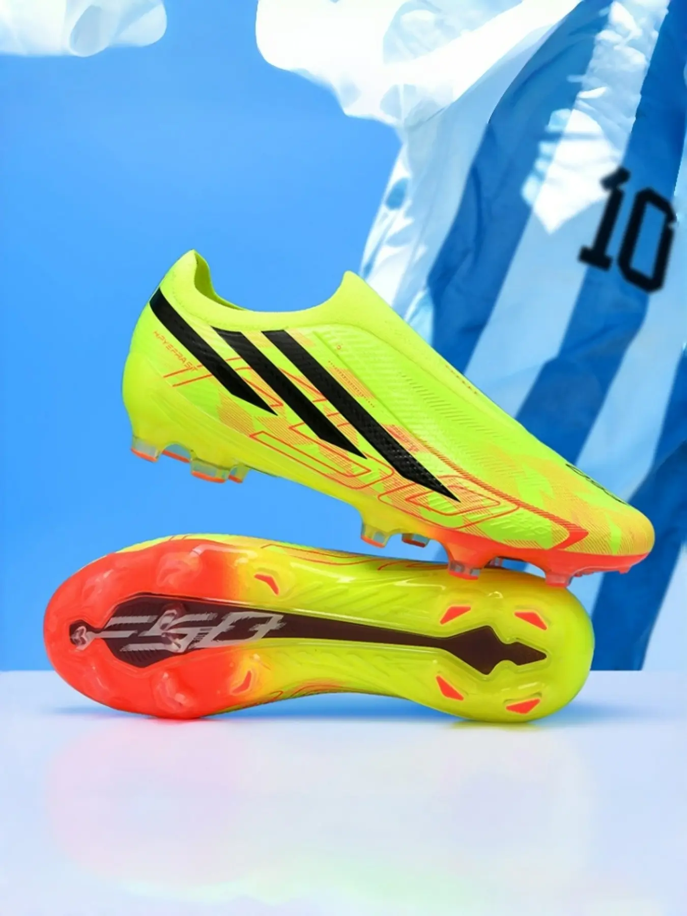 High-Quality Unisex Soccer Shoes, Indoor Outdoor Use, Lightweight High-Performance, Long Studs, Anti-Slip, Durable, Super Grip, Fashionable