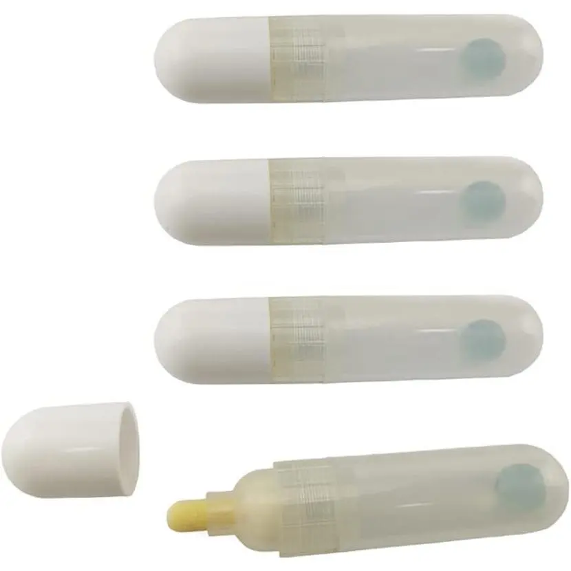 4 count  Pen 8mm Empty Refillable  Marker  Bottle Marker  Marker Pen for Art Painting Crafts, Transparent