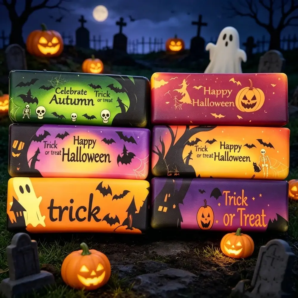 Halloween Pumpkin Ghost Butter Squishy Toy, PU Slow Rebound Material, Fun Stress Relief Fidget Squeeze, Perfect for Halloween Parties & Gifts