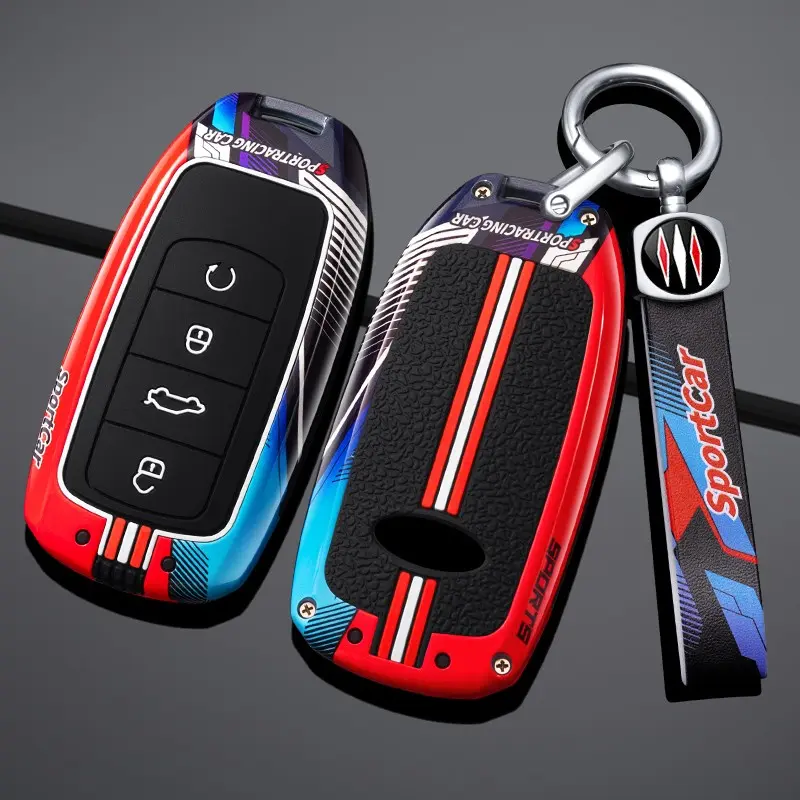 For Chery Tiggo 8 9 Pro Tiggo 8plus New 5 plus 7pro Chery Tiggo 7 Pro Max Omoda 5 C5 Modod, Zinc Alloy 4 Buttons Car key Case Cover Protection Shell, offers protection against daily drops, scratches, Car Interior Accessories