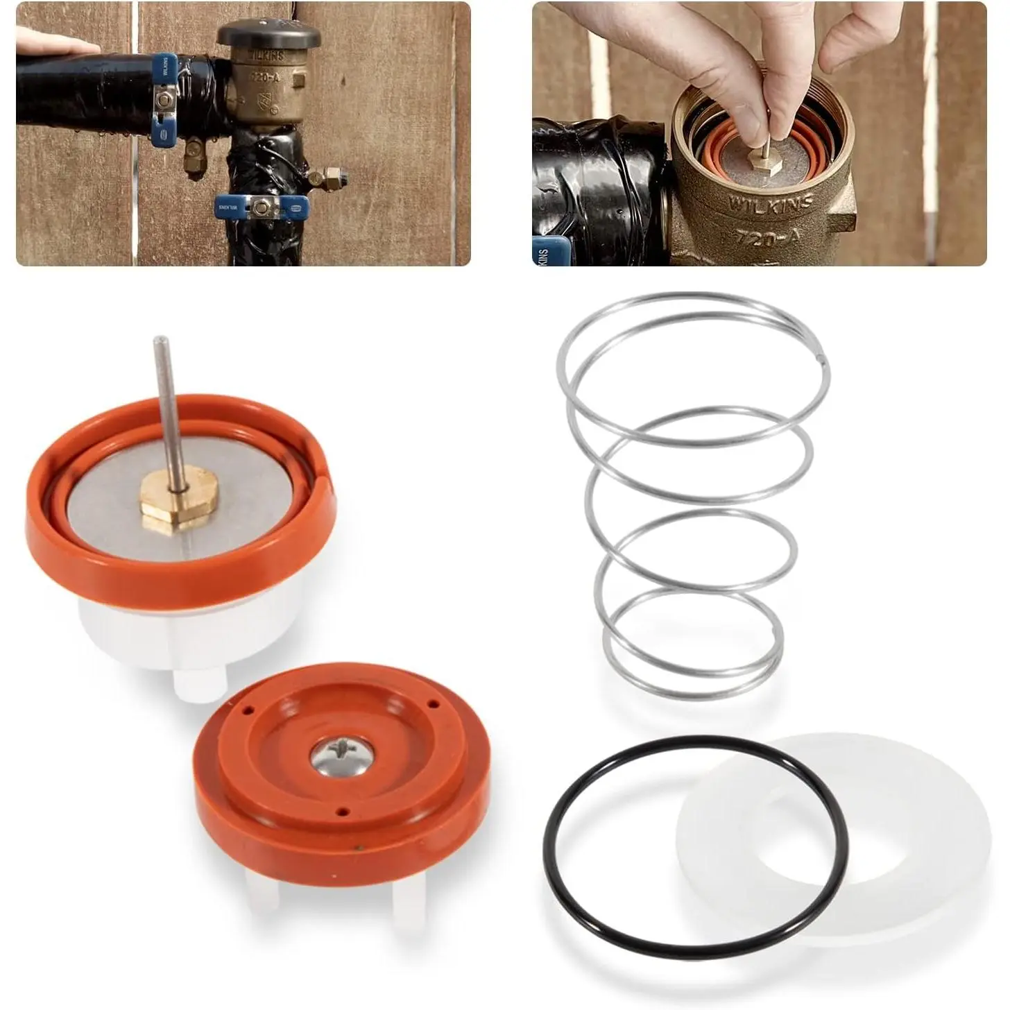 720A  Vacuum Breaker Repair Kit, Fit for 1/2 inch, 3/4 inch and 1 inch,RK1-720A Backflow Preventer