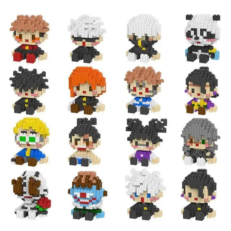 Building Blocks Character Figure Assembly Set, Creative DIY Construction Model Kit, Collectible Display Toy for Home Decoration and Leisure Play