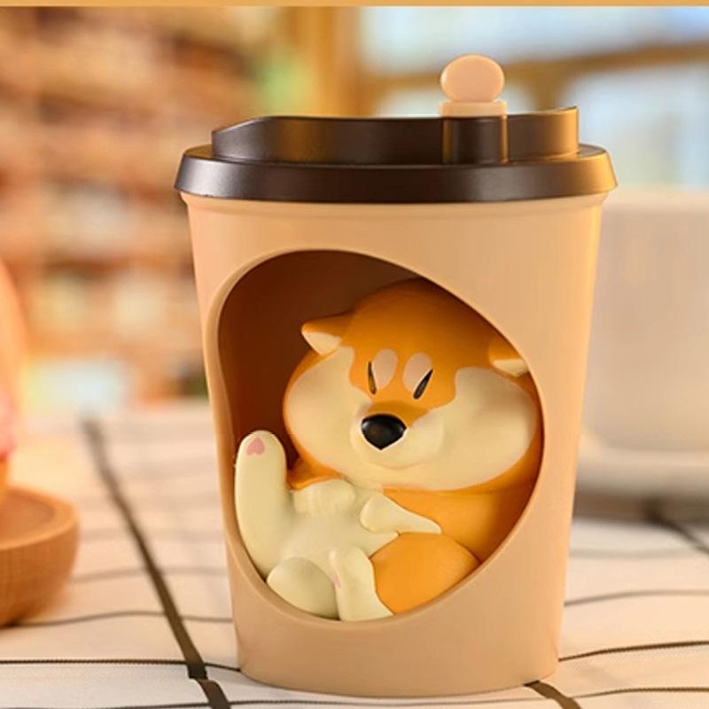 Achai Goji Series Delicious Dog Blind Box Trendy Cute Figurine Decoration Shiba Inu Figurine Birthday Gift for Girls