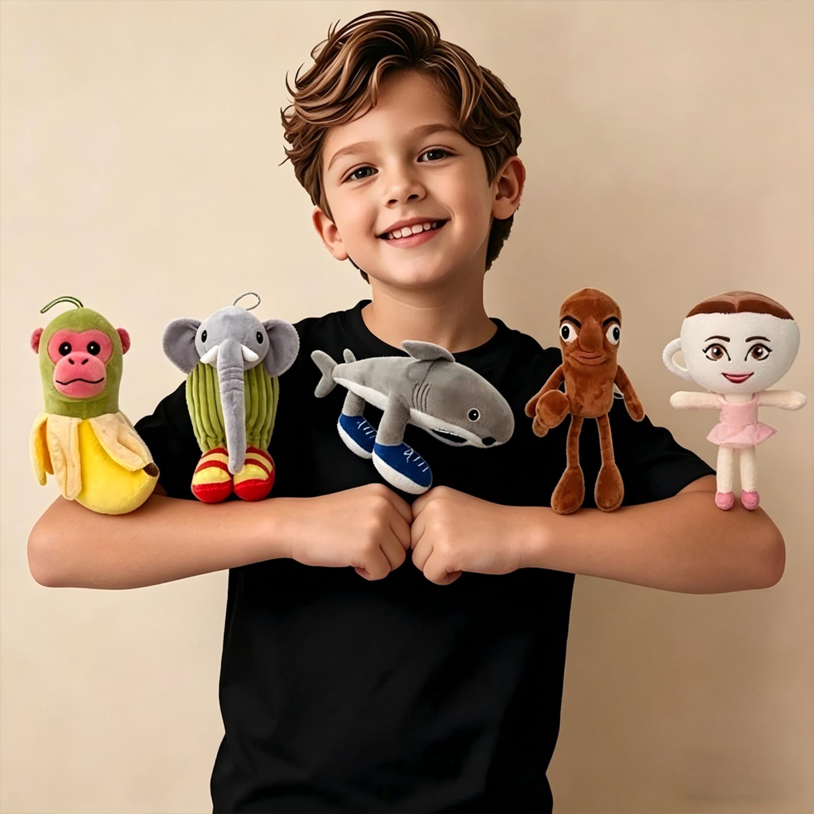 Viral Italian Brainrot Plushies 5-Pack – Ballerina Cappuccina, Tung Tung Sahur | TikTok Cozy Aesthetic Stuffed Animals for Teens & Best Friends