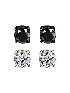 Zircon Embedded Ear Cuff Set, Pain-Free Clip-On Earrings, Unisex Hip Hop Fashion Jewelry, Perfect for Daily and Special Occasions