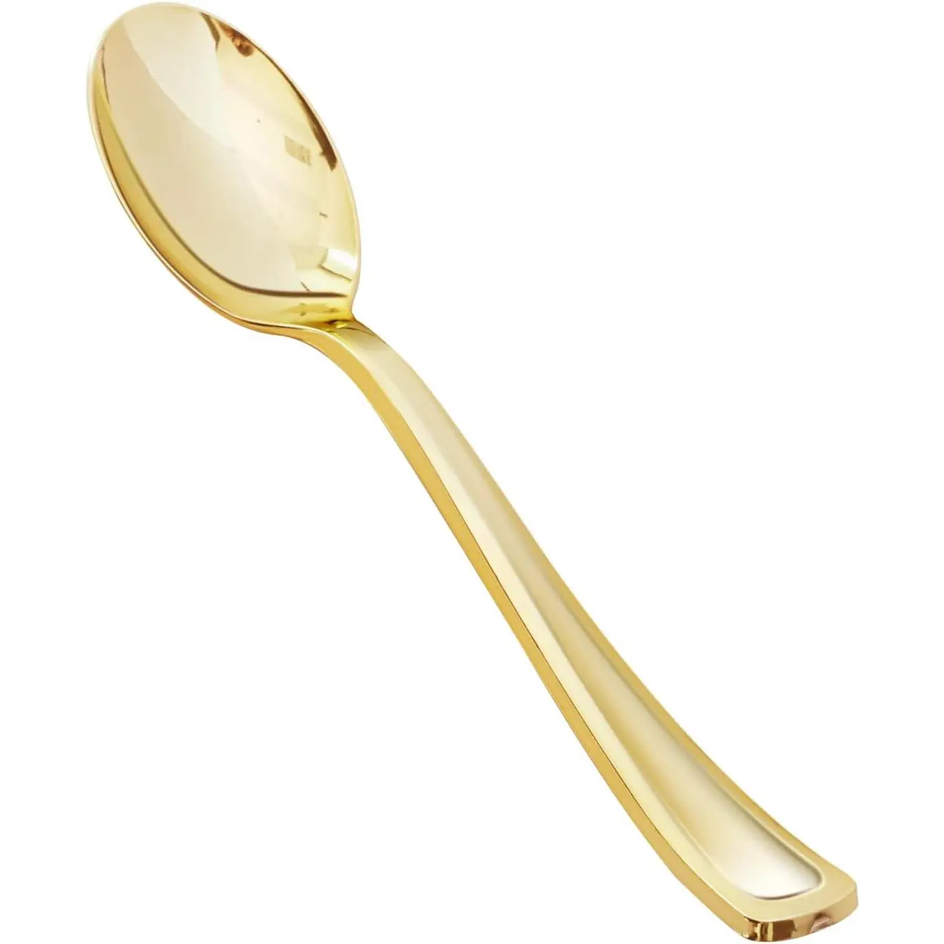 50 Pack 6.9 Inch Heavy Duty  Disposable Plastic Spoons | Heavyweight Plastic Silverware Serving Utensils,  for Catering, Parties, Dinners, Weddings & Christmas